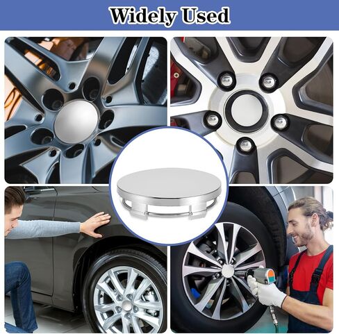 4 Pcs Hub Caps, 60mm Wheel Center Caps Rim Hub Replacement Center Covers Universal ABS Snap-in Wheel Center Hubcaps Plastic Polished Surface for Rims Most Cars Car Accessories Wheel Hubs(Black) in Saudi Arabia