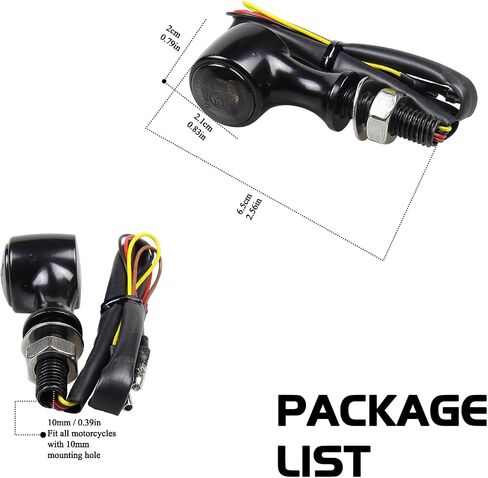 Universal Mini Rear LED Turn Signals 12V Motorcycle LED Tail Lights Red Brake Taillights Compatible with Honda Grom Suzuki Yamaha VStar Triumph Kawasaki Harley Sportster Chopper Bob in Saudi Arabia