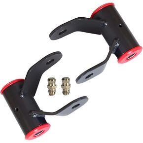 Rear Lowering Leaf Spring Shackle Kit Compatible for Dodge Ram 1500 2002-2008 2WD,Suspension Shackle Kit Replace 412120 (2PCS)
