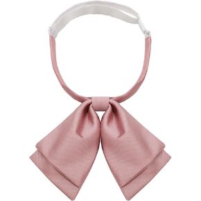Bow Tie for Women Girl, Womens Bow Tie Adjustable Pre-Tied Bowtie Solid Color Bowties for School Party Graduation