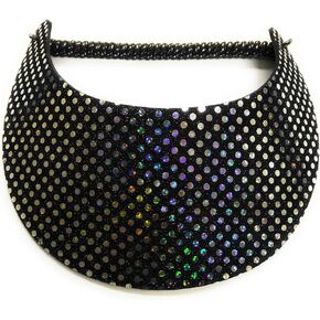 Clarke Glitz Confetti Foam Visor (Black/Silver)