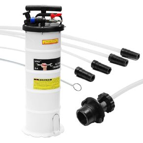 WNZ Transmission Oil Pump Extractor, Transmission Oil Pump, Manual Automotive Oil Filling System with 15PCS ATF Adapters (6L)
