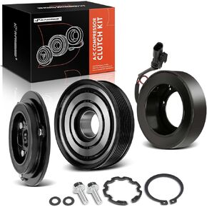 A-Premium Air Conditioner AC Compressor Clutch Kit Compatible with Chevrolet Malibu 2013-2014, Impala 2014 & Buick LaCrosse 2012-2015, Regal 2012-2016, 2.4L