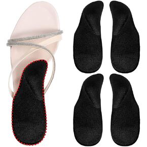 2 Pair Arch Support Shoe Inserts, Reusable Arch Inserts for Foot Pain Relief Arch Support Shoe Inserts for Flat Feet Plantar Fasciitis Fits Any Shoes for Women & Men