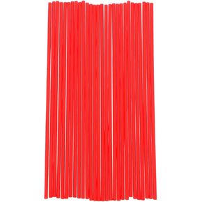 100 Pack 4.72 Inch Spray Can Straw Red Plastic Nozzle Extension Straws Spray Straws Tip Extensions for Aerosol Cans Dust Remover Automotive Lubricant