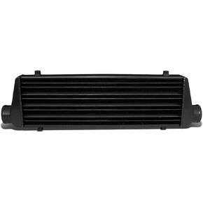 DNA Motoring ITCL-JL-002-BK 27.675"X8.5"X2.75" Aluminum Tube&Fin FMIC Intercooler (Black)