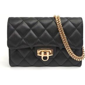 Small Black Clutch Purses for Women with Quilted Designs, Women's Trendy Quilted Crossbody Bags - Stylish Shoulder Handbags