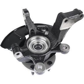 KUSATEC LK015 Front Suspension Steering Knuckle & Wheel Bearing Hub Assembly Compatible with Ford Escape 2001-2012 Mazda Tribute 2001-2011 Mercury Mariner 2007-2011, Left driver Side, Re#698-405