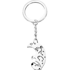 Gzrlyf Otter Keychain Otter Sea Animals Otter Lover Jewelry Sea Otter Themed Keychain (otter keychain)