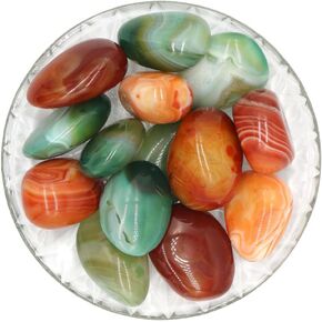 Natural Crystal and Healing Stones Set 72 Pc Agate Stones Rock Gemstones Witches Reiki Energy Balancing Meditation Divination Home Decor DIY