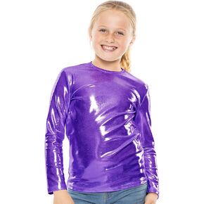 STRETCH IS COMFORT Youth Girls Oh So Soft Long Sleeve Crew Neck Top | Sizes 2-16 | Essential Basics