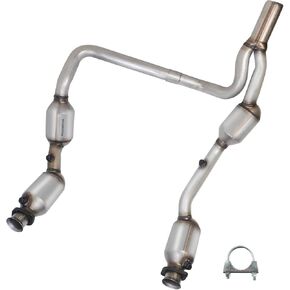 Front&Rear Catalytic Converter Compatible with 2004 2005 2006 Jeep Wrangler 4.0L Dual Y-Pipe Catalytic Convertor High Performance (EPA Compliant)