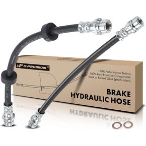 A-Premium Rear Driver and Passenger Brake Hydraulic Hose Compatible with Ford, Mazda and Mercury Models - Escape 2008-2012, Tribute 2008-2012, Mariner 2008-2012 - Replace# 9L8Z2A442B(Pack of 2)