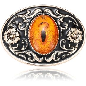 Western Belt Buckle for Men, Native American Luminous Stone Belt Buckles, Novelty Scorpion Animal Belt Buckle Mens