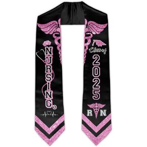 Nursing Graduation Stole Class of 2025 RN Graduation Scarf 72"