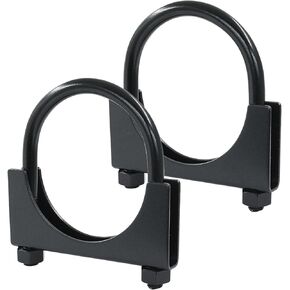 1-1/2" U Heavy Duty U-Bolt Clamp, 2Pcs Black Stainless Steel Muffler Clamps Saddle Style for RV UTV Tractor Motorcycle Exhaust System in Kuwait