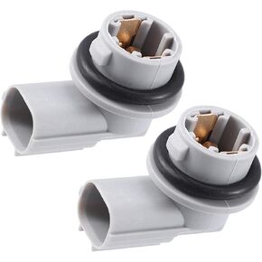 Motoforti Side Marker Light Lamp Bulb Holder, for Honda Civic Sedan Hatchback 2016-2021, Plastic, No.33304-TET-H01, Gray, 2pcs