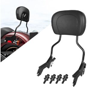 Upright Passenger Backrest Sissy Bar With Back Rest Pad Docking Hardware Kits Compatible With For Softail Low Rider FXLR FXLRS FXLRST Sport Glide FLSB 2018-Later