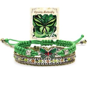 هدايا الفراشة للنساء - سوار الفراشة قابلة للتعديل محفوفة بالصداقة الأساور in Kuwait