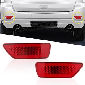 Rear Bumper Reflectors Fit for Jeep Grand Cherokee 2012-2018 Back Bumper Reflectors Left & Right Red Lens Fit for Dodge Journey 2012-2020,Patriot 2013-2017 Replaces 57010721AC 57010720AC-2 PCS