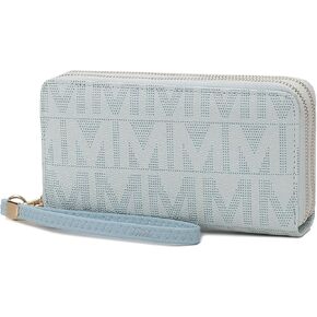 MKF Collection Wristlet Wallet for Women, Small Vegan Leather Credit Card Holder with Zipper Coin Pocket Wallet Purse Handbag By Mia K