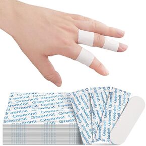 Finger Tape, Hand Tape for Dry, Cracked Skin - 100 Count | Hypoallergenic Cotton Hydration Tape for Fast Pain Relief, Skin Crack Healing, and Rough Skin Protection