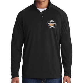 Personalized Embroidered Zip Pullover Custom Add Your Text Half Zip Sport Sweatshirt for Men in Kuwait