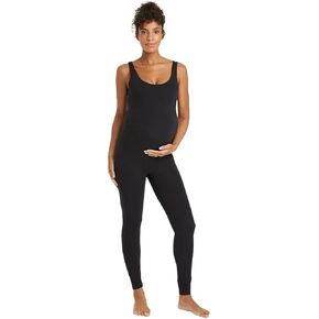 Ingrid & Isabel Active Maternity Jumpsuit - Scoop Neck Romper Bodysuit - Soft One-Piece Outfit for Pregnancy and Postpartum