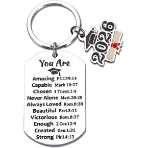 Christian Graduation Gifts for Her Him, Class of 2026 Senior 2026 Gifts Bulk, Graduation Announcements 2026, Graduations Gift Keychain for College High School Grad Students, 2026 Graduations Favors