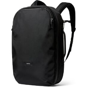 Bellroy Transit Travel Pack Pro (30–38 liter carry-on travel backpack, with laptop sleeve, RFID protection and zip bottle pocket) - Black