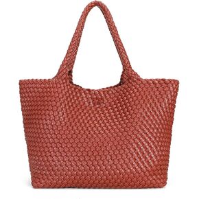 Woven Tote Bag for Women Large Fashion Summer Beach Tote Bagsand Purses Braided Bags Three piece women's bag set