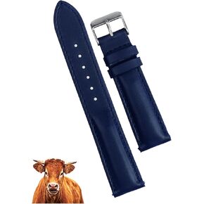 Vintage Leather Watch Band Quick Release Leather Strap For Men Women Handmade Extra Soft Watch Wrist Band Elegant Replacement Stainless Steel Strap 18mm 19mm 20mm 21mm 22mm