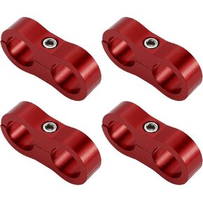 Hose Separator Clamp Fitting Adapter/Pipe Tube Line Separator Clamp Tooling AN10 20mm 4pcs Purple