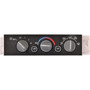 599-007 A/C Heater Control Panel Switch Without Rear Window Defogger for 1996-1999 Chevy Truck GMC C1500 C2500 C3500 K1500 K2500 K3500 Truck 16231175 Replace oe# 9378815 15-72548 599-007