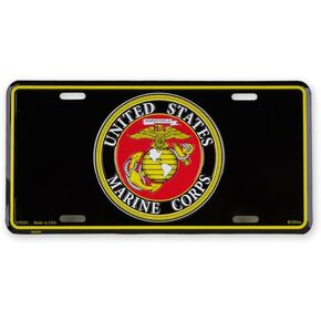 لوحة الترخيص مع شعار البحرية الأمريكية (USN) | الحجم القياسي 6 "× 12" | لوحة ترخيص للسيارات وسيارات الدفع الرباعي والشاحنات والثغرات المصنوعة من الألومنيوم 4 | ملاءمة عالمية | مرخص رسميا