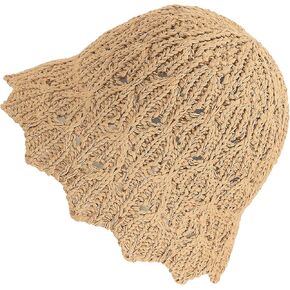 FALETO Women Straw Bucket Hats Mesh Woven Sun Hat Foldable Beach Hat Portable Summer Hats for Traveling Sunbathing