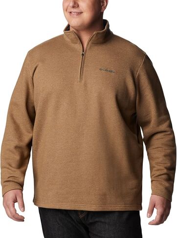 Columbia Men's Great Hart Mountain III Half Zip, Spruce Heather, Medium in Saudi Arabia