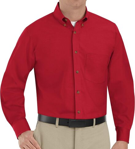 Red Kap Men's Poplin Dress Shirt, Silver Grey, X-Large/Tall in Saudi Arabia