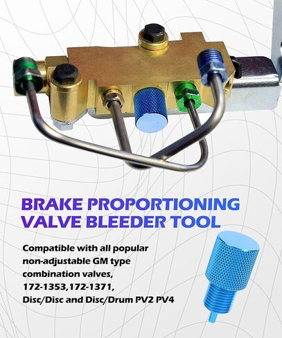 Proportioning Valve Bleeder Tool,Car Tool Brake Bleeder Tool,Car Accessories Brake Bleeder Check Valve,Brake Proportioning Valve Bleeder Tool for Disc/Disc and Disc/Drum Pv2 Pv4 (2pcs) in Saudi Arabia