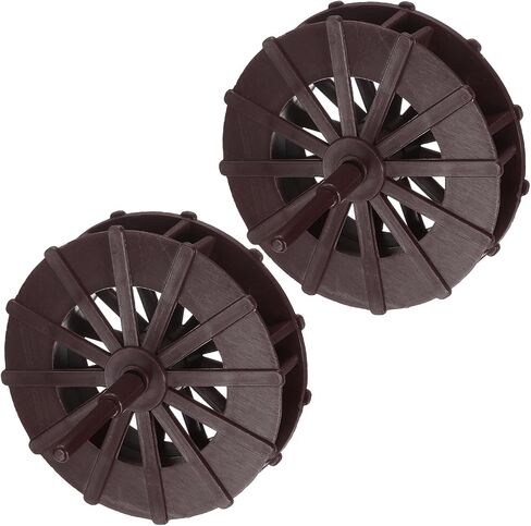 uxcell 2 Pcs Fountain Water Wheel, 1.4 Inch Desktop Fortune Statue Aquarium Wheels Decor Water Fountains Wheel Red in Saudi Arabia