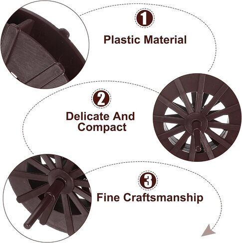 uxcell 2 Pcs Fountain Water Wheel, 1.4 Inch Desktop Fortune Statue Aquarium Wheels Decor Water Fountains Wheel Red in Saudi Arabia