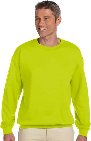 Gildan 18000 - Classic Fit Adult Crewneck Sweatshirt Heavy Blend - First Quality - Safety Green - Small in Saudi Arabia