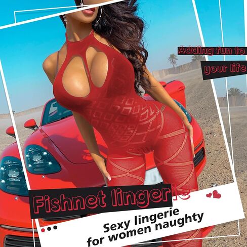 Sexy Lingerie for Women Naughty Fishnet Lingerie Set Bodysuit Outfits Teddy Sheer Mesh Erotic in Saudi Arabia