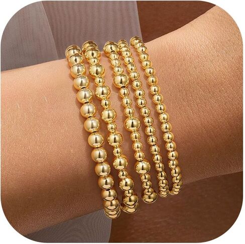 أساور Yoosteel Gold Bededed For Women ، سوار صليب لؤلؤة لؤلؤة لؤلؤة من الذهب. in Kuwait