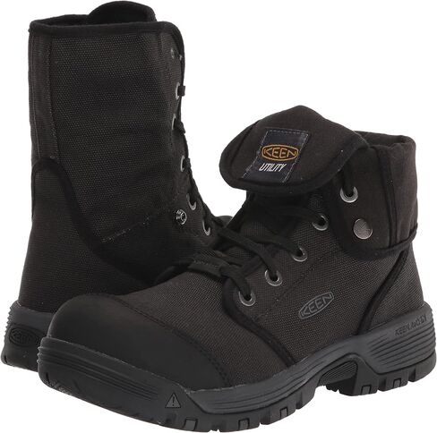 أحذية عمل KEEN Utility للرجال Roswell بمقدمة مركبة متوسطة الحجم من القماش، زيتوني عسكري/زيتوني أسود، 8.5 عرض أمريكي in Saudi Arabia