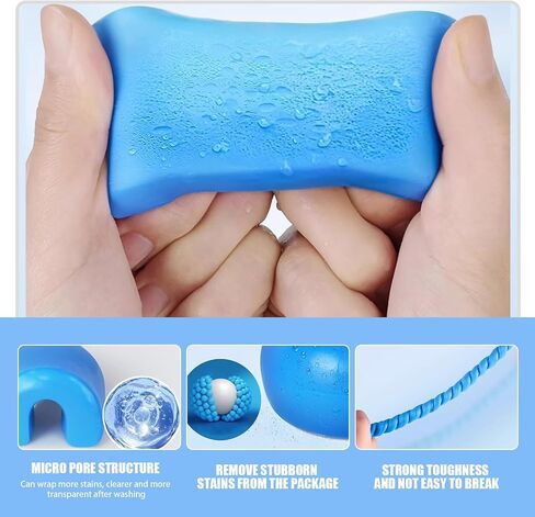 4 PCS Car Clay Bar ، 400G Magic Clay Bar Kit مع الغسيل والامتصاص ، وملحقات Clay Bars Universal تفاصيل تفاصيل للسيارات ، للسيارات ، سيارات الدفع الرباعي ، RVS ، الشاحنات (الأزرق) in Kuwait