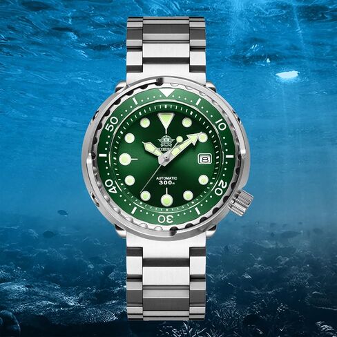 ADDIESDIVE Automatic Dive Watch for Men Diver 300M 47.5MM Blue Dial Analog Luminescent… in Kuwait