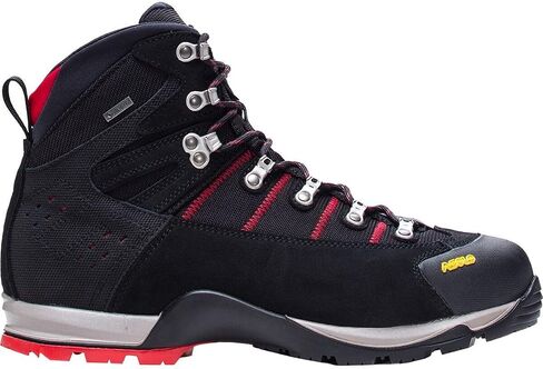 Asolo Fugitive GTX Wide Hiking Boot - Men's Black/Red, 10 in Saudi Arabia