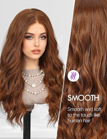 Long Brown Wigs for Women Lace Front Wig in Saudi Arabia