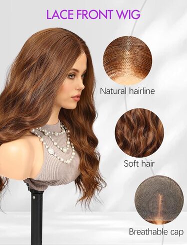 Long Brown Wigs for Women Lace Front Wig in Saudi Arabia